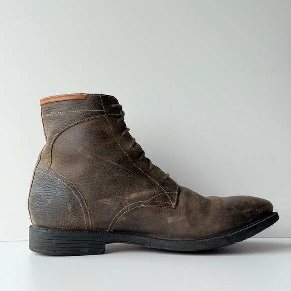 Joe\'s Jeans Combat Boots Barbican Mens 11.5 Brown Leather Lace Up Distressed main image 8